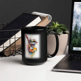 Harpist’s Harmonious Harmony Black Mug